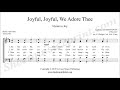 joyful joyful we adore thee choir satb