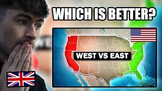 BRITS React to Why East and West Coast are Complete Opposites