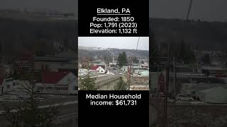 Random US Towns: Elkland, PA #shorts