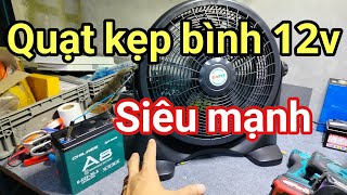 Shop Solar - Quạt kẹp bình 12v mà tôi ưng ý nhất, chạy siêu mạnh, dây đồng 100%