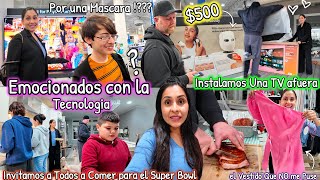 Actualizándonos Con la TECNOLOGIA🤯🎭 Instalamos una TV en la Terraza📺 Nuevo IPHONE📲 Rico BBQ y Futbol