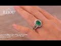 コロンビア産エメラルドキャッツアイ2.8ct デマントイドガーネット ダイヤ0.9ct プラチナ リング