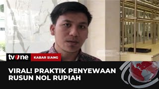 Video Promosi Penyewaan Rusun Nol Rupiah jadi Indekos Viral | Kabar Siang tvOne