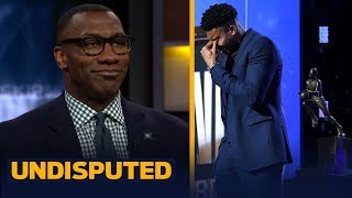 'It was a great moment’: Shannon Sharpe on Giannis winning MVP & emotional speech | NBA | UNDISPUTED