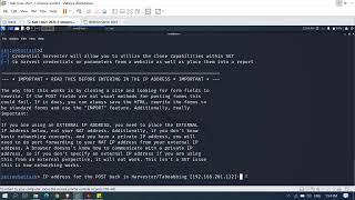 Social Engineering Attack - Credential Harvester Method