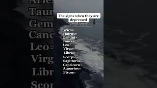 The signs when they are depressed - Zodiac signs Shorts