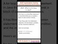 JAVA : What is a for loop in Java? SDET Automation Testing Interview Questions & Answers