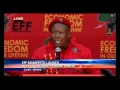 Malema delivers keynote address at the EFF's manifesto launch