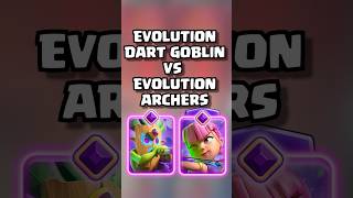 Evolution Dart Goblin VS Evolution Archers #clashroyale #cardevolution #shorts