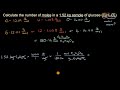 worked example calculating molar mass and number of moles ap chemistry khan academy