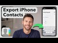 How To Export iPhone Contacts