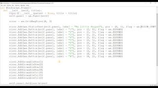 wxPython Layout Sizer: GridBagSizer Tutorial