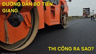 Cầu Rạch Miễu 2 mới nhất: Đường dẫn bờ Tiền Giang thi công ra sao?