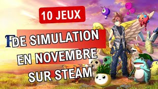 10 jeux de simulation disponible en Novembre sur Steam