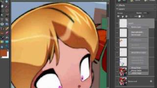 PowerPuff Girls D Blossom to Bubbles in Photoshop Elements 6.0