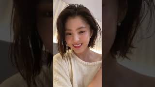 한소희HAN SO HEE 배우 한소희 비오템 인스타 라이브 Instagram live