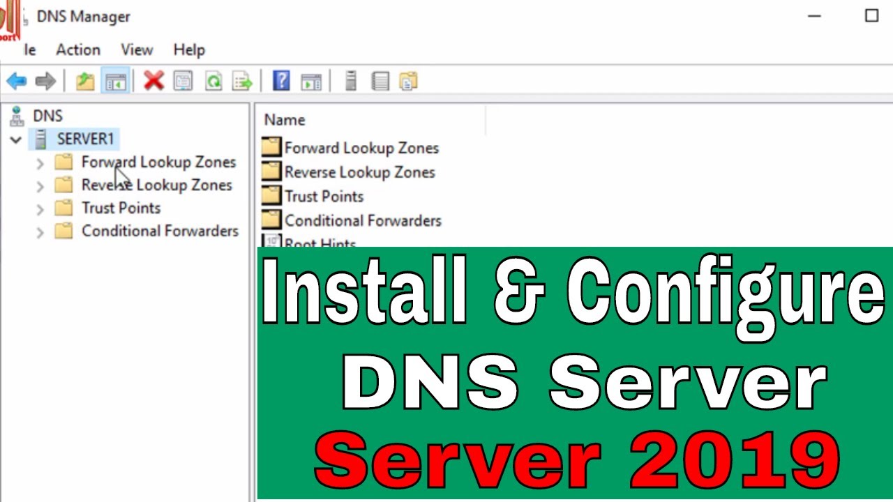 How To Install DNS Server In Windows Server 2019 | Windows Server 2019 ...