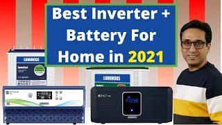 Best Inverter For Home In India 🇮🇳 Best Inverter Battery ⚡ Best Inverter 2021 ⚡Luminous Optimus 1250
