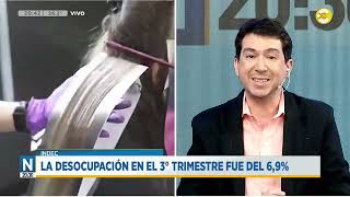 INDEC: la desocupación en el 3° trimestre fue del 6,9% │N20:30│18-12-24