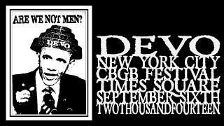 Devo - 3rd Annual CBGB Music \u0026 Film Fest 2014