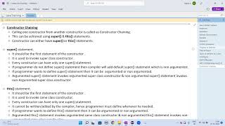 Java Training OOPS - Constructor Chaining (Part 2) - super() Statement - Demo