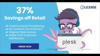 Save 37% off your Plesk license