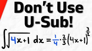 Don't Use u-Substitution for These Integrals | Calculus 1 Exercises