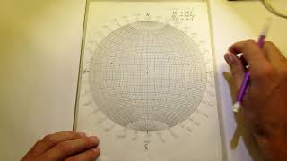 Plotting linear geologic structures on a stereonet