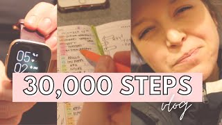 Steps Challenge Day in the Life (Walking Vlog - 30k Steps Goal)