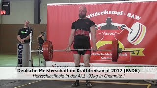 Classic KDK DM 2017 (BVDK) - Herzschlagfinale in der AK1 -93 kg !