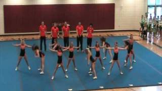 Idaho State University Cheerleaders performing at Districts 2-13-10