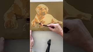 Artist Makes Cool Batik Painting of Dog - 1215995