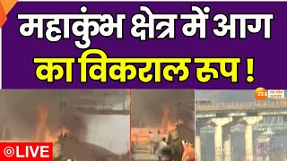 Mahakumbh Fire LIVE : महाकुंभ क्षेत्र में लगी भीषण आग | Mahakumbh | Fireincident | ZeeUPUK