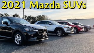 Mazda SUV Lineup | 2021 Mazda Crossovers CX-3 CX-30 CX-5 CX-9