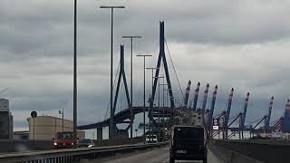 Hamburg Meine Heimat 🌁Köhlbrandbrücke...Hamburger Wahrzeichen....bis An Der Süderelbe