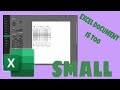 EXCEL DOCUMENT IS TOO SMALL WHEN PRINTING | HOW TO EASILY FIX IT??? #ExcelTutorial#forBegginners