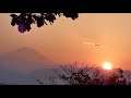 高尾山山頂より夕陽と富士山を望む2020年11月17日 火 16時26分