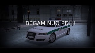 NEVIPAS BĖGA NUO PD!!!! | SAMP | Sarg.lt