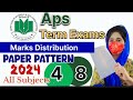 Paper Pattern 📖 All subjects|aps 1st term exam 2024||warm region 2024 📃