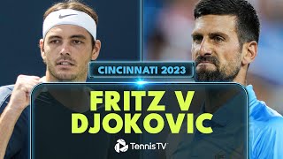 Taylor Fritz vs Novak Djokovic Highlights | Cincinnati 2023