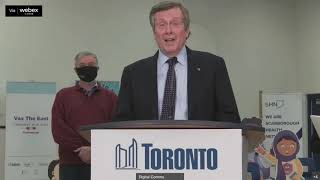 Announcement by Mayor Tory: February 15, 2022