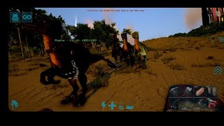 Ark Mobile Ultimate Survivor Edition ep 11 Taming raptor pack and exploring