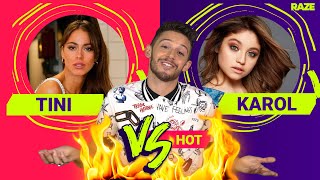 Ruggero Pasquarelli jugó VERSUS HOT 🔥💣: ¿Tini Stoessel o Karol Sevilla? ¿Con quién se queda?