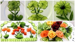 Handmade 20 Super Salad decoration,Salad design | Fruit & Vegetable Carving & Cutting Garnish