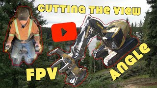 Cutting the VIEW part 1 | Feller Buncher CUTS: Wildfire Mitigation + Lake View!