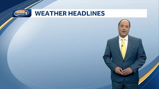 Video: Cooler, dry weekend ahead