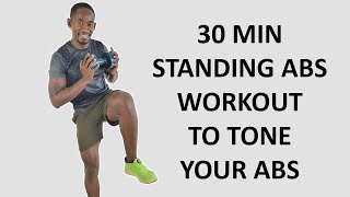 30 Minute Standing Abs Workout Workout to Tone Your Abs (with Dumbbells)