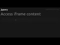 Access iframe content