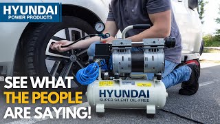 Reviews of The Hyundai HY5508 8L Quiet Air Compressor - See what the people think! #reviews