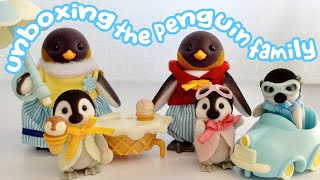 unboxing the Sylvanian Families Waddle penguin family! ペンギンファミリー